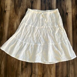 ALLEN ALLEN 100% linen skirt size small great condition